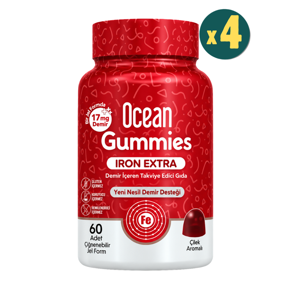 Ocean Gummies Iron Extra 60 Jel Form 4 Adet Fiyatları - Modern Eczane
