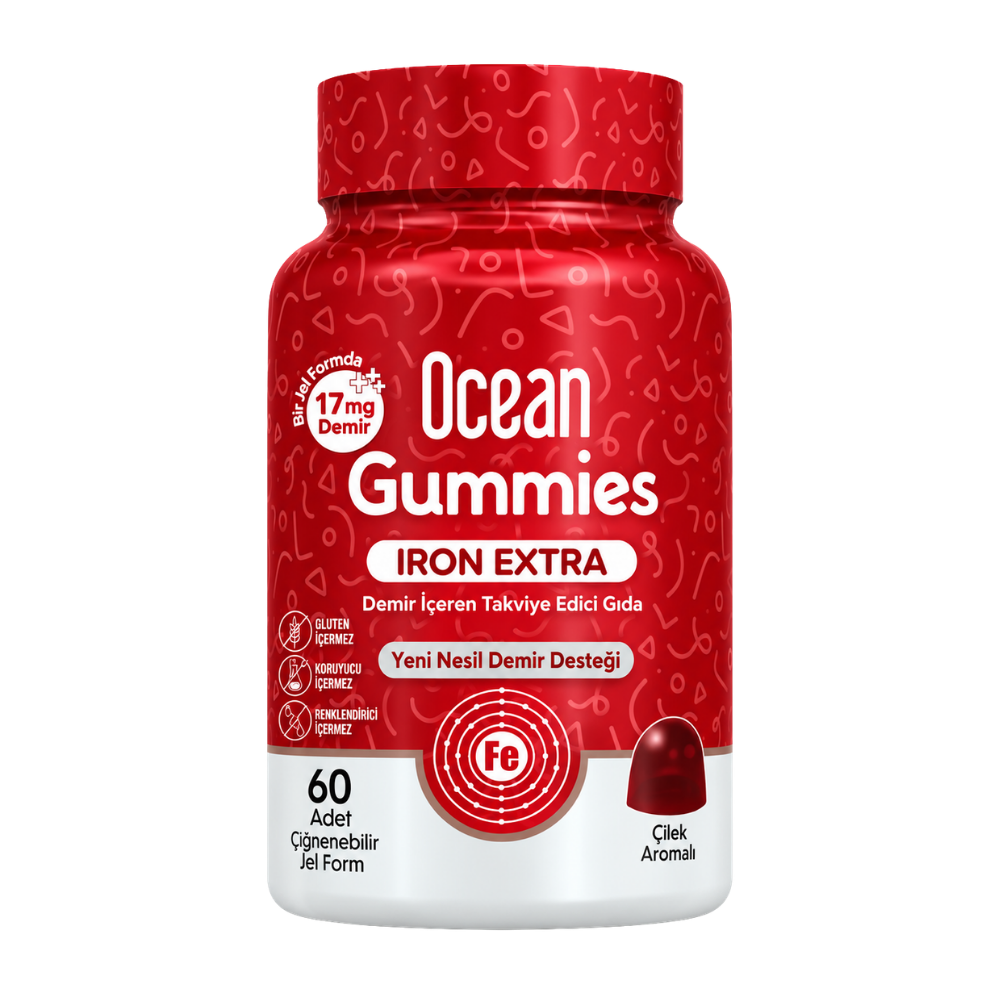Ocean Gummies Iron Extra 60 Jel Form Fiyatları - Modern Eczane