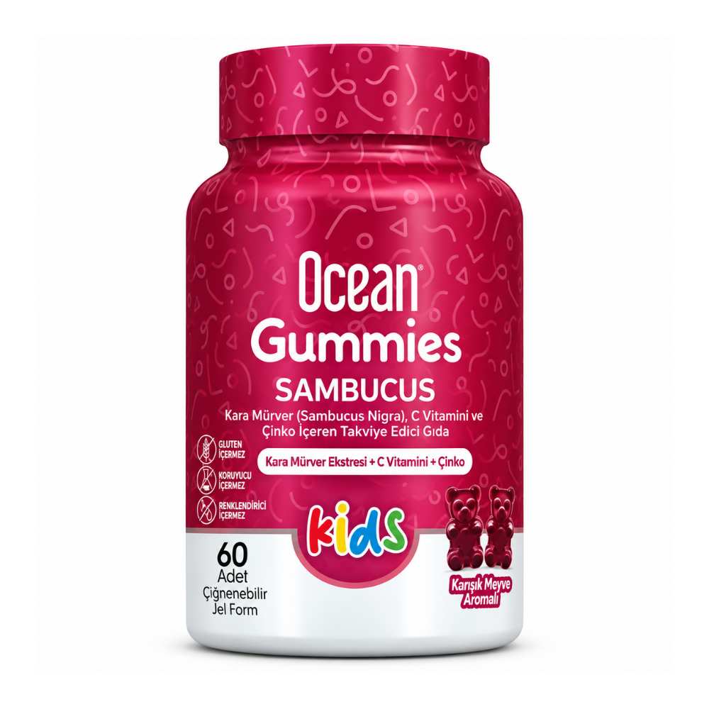 Ocean Gummies Sambucus Kids 60 Jel Form Fiyatları - Modern Eczane