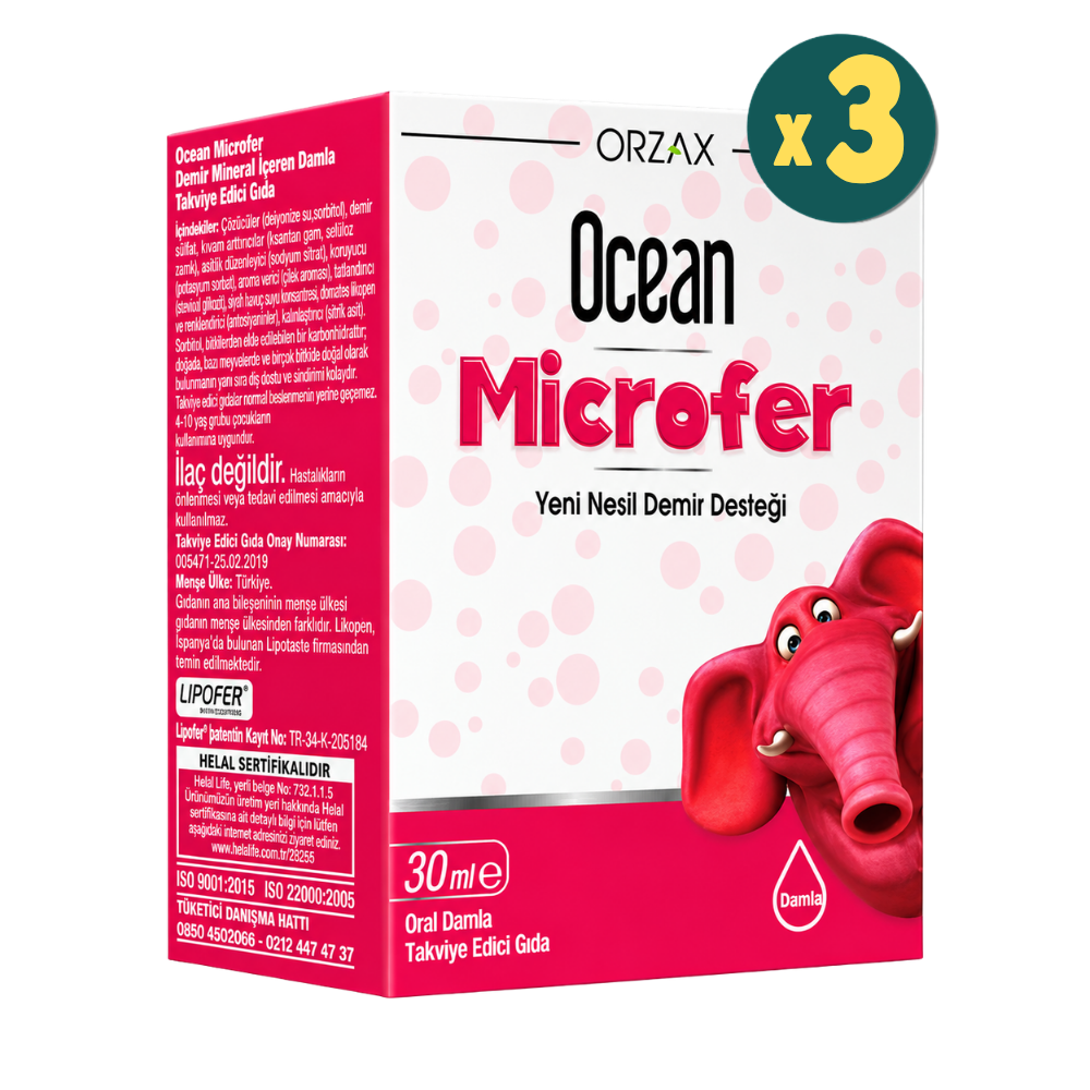  Ocean Microfer Damla 30 ml 3 Adet Fiyatları - Modern Eczane