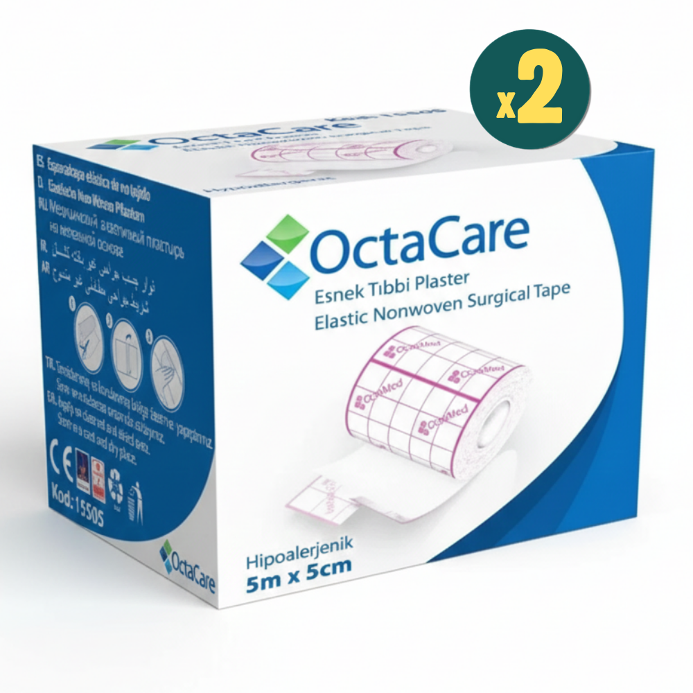 Octacare Fix Esnek Flaster 5 m x 5 cm 2 Adet Fiyatları - Modern Eczane