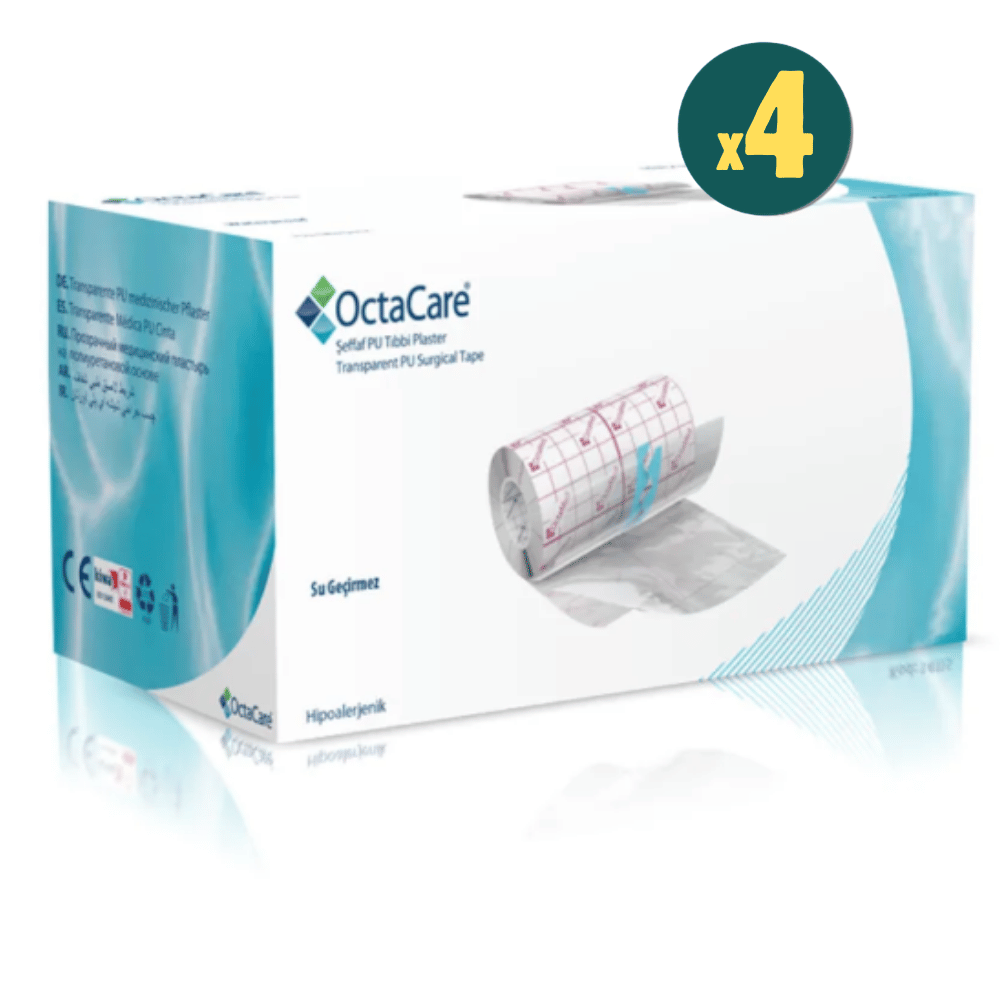 Octacare Şeffaf Pu Su Geçirmez Tıbbi Flaster 10 m x 10 cm 4 Adet Fiyatları - Modern Eczane