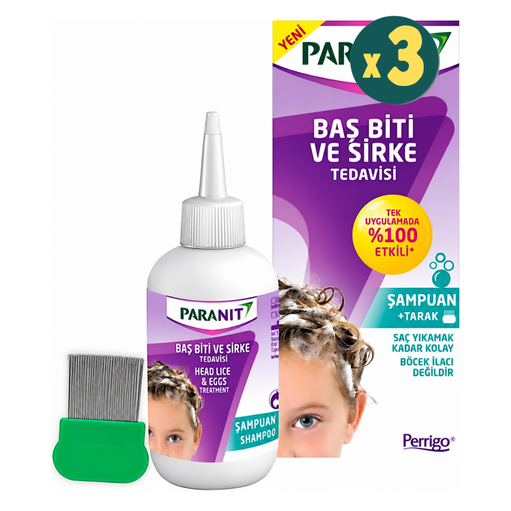 Paranit Bit Şampuanı 100 ml 3 Adet Fiyatları - Modern Eczane