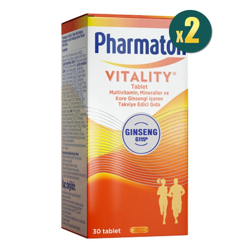 Pharmaton Vitality 30 Tablet 2 adet Fiyatları - Modern Eczane