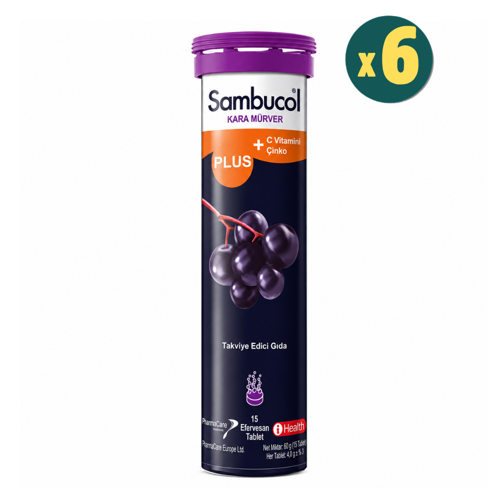 Sambucol Plus Efervesan 15 Tablet 6 Adet Fiyatları - Modern Eczane
