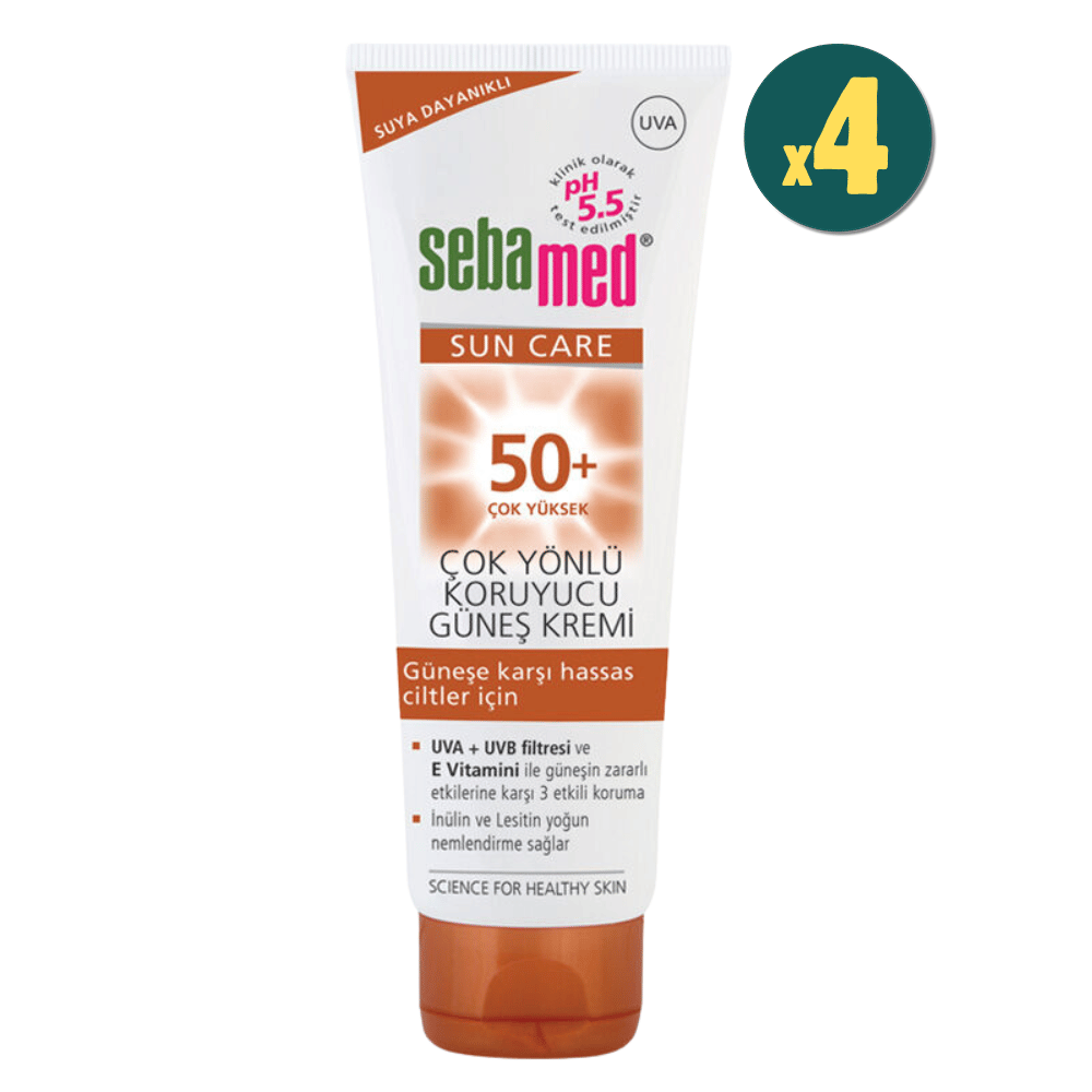 Sebamed Sun Care Çok Yönlü Koruyucu Güneş Kremi SPF50+ 75 ml 4 Adet Fiyatları - Modern Eczane