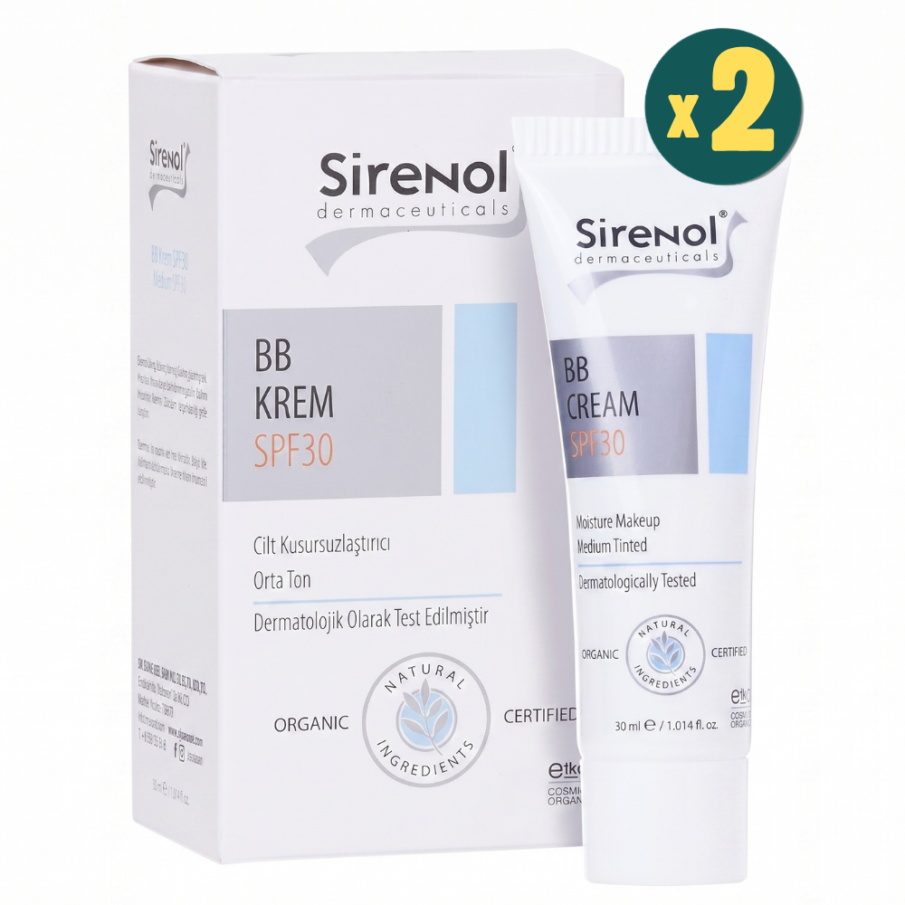 Sirenol SPF30 BB Krem 30 ml 2 Adet Fiyatları - Modern Eczane