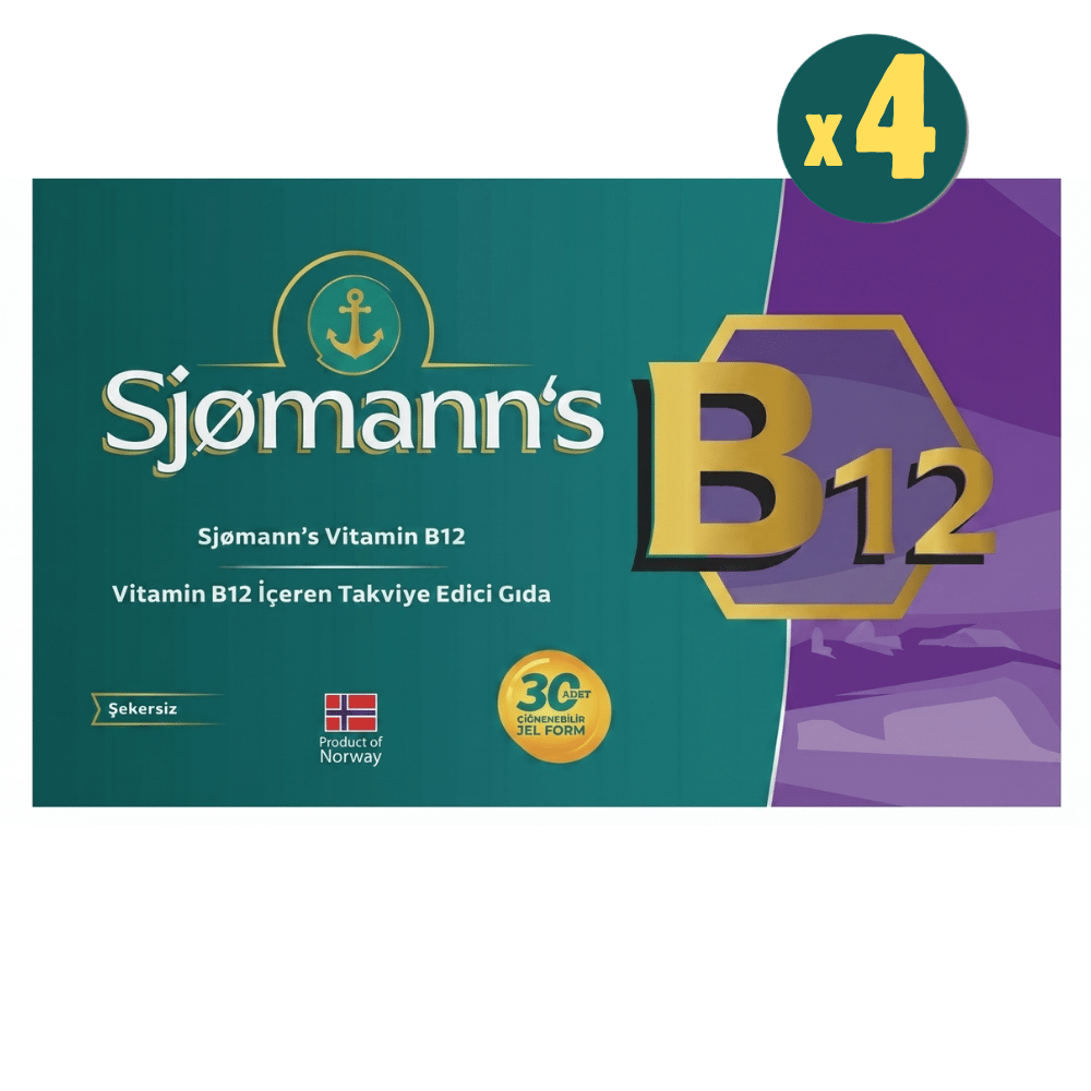 Sjomann's B12 Çiğnenebilir Jel 30 Tablet 4 Adet Fiyatları - Modern Eczane