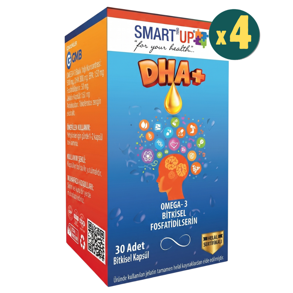 Smart Up Omega 3 Sitikolin Fosfatidilserin 30 Kapsül 4 Adet Fiyatları - Modern Eczane