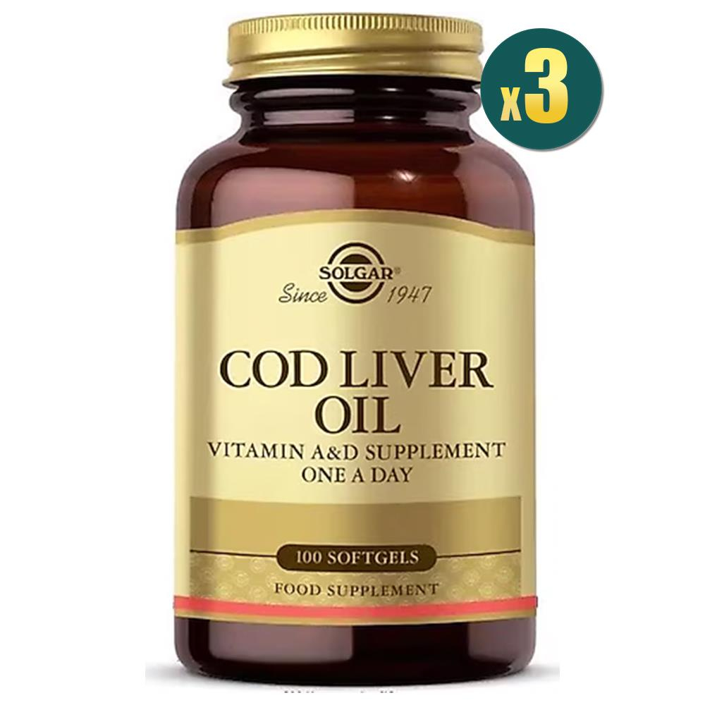 Solgar Cod Liver Oil 100 Kapsül 3 Adet Fiyatları - Modern Eczane