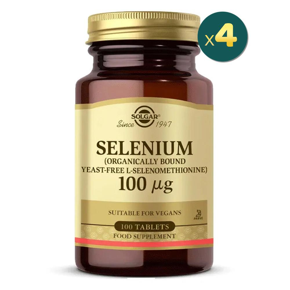 Solgar Selenium 100 mg 100 Tablet 4 Adet Fiyatları - Modern Eczane