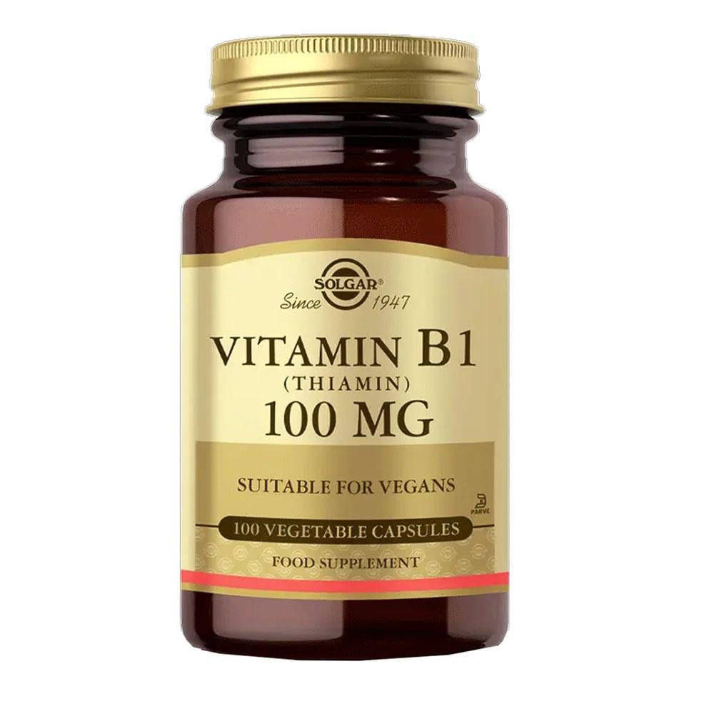 Solgar Vitamin B1 (Thiamin) 100 mg 100 Kapsül Fiyatları - Modern Eczane