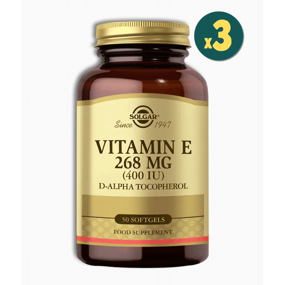 Solgar Vitamin E 400 IU 50 Softgel 3 Adet