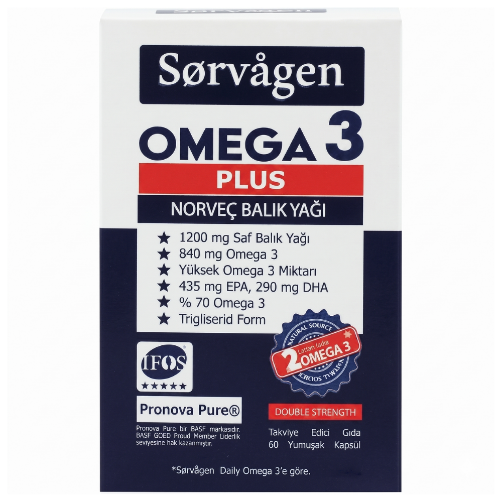 Sorvagen Omega 3 Plus Norveç Balık Yağı 60 Kapsül Fiyatları - Modern Eczane