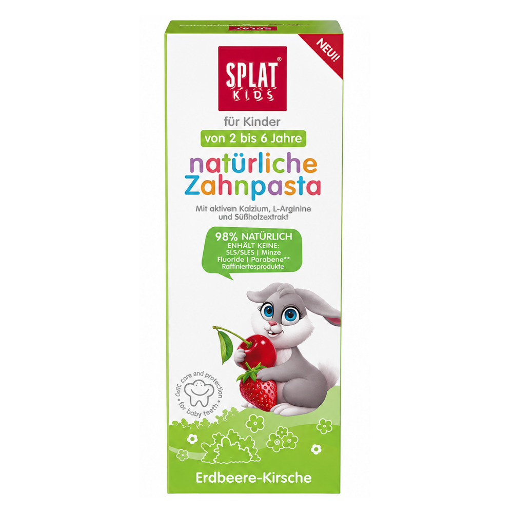 Splat Kids Natural Vişne ve Çilek Tadında 2-6 Yaş Diş Macunu 50 ml Fiyatları - Modern Eczane