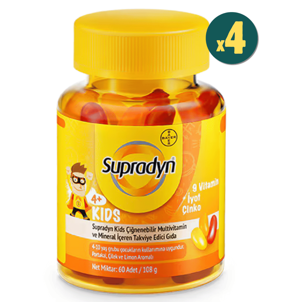 Supradyn Kids 60 Tablet 4 Adet Fiyatları - Modern Eczane