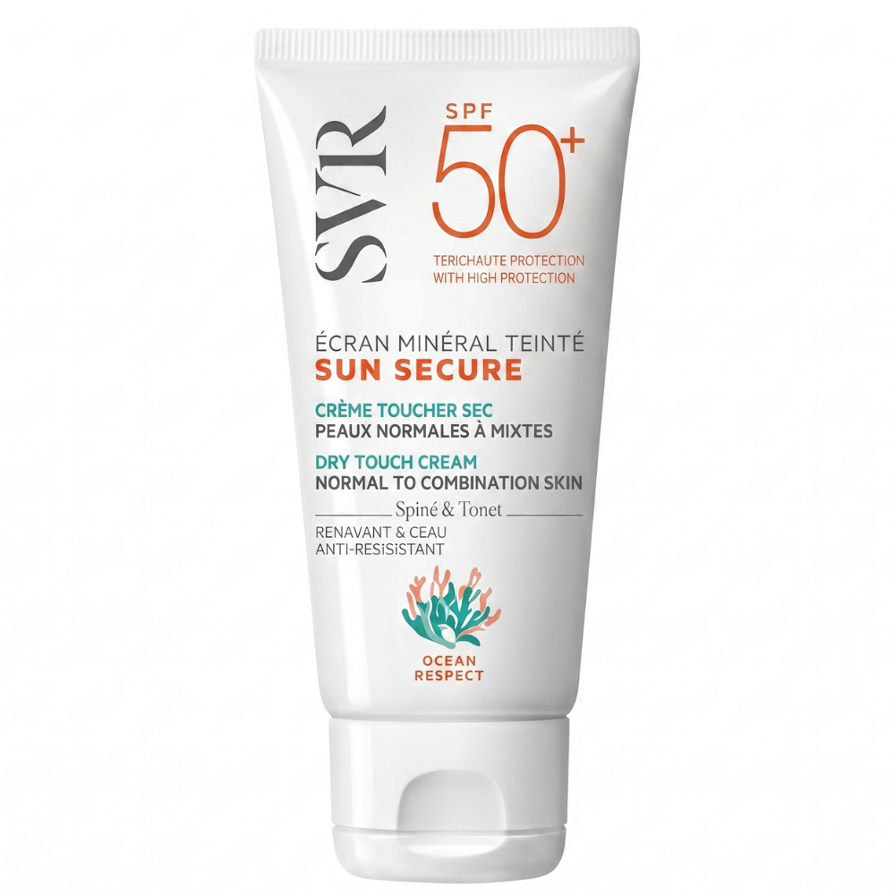 SVR Sun Secure Ecran Mineral Teinte Normal Ciltler SPF50 60 gr Fiyatları - Modern Eczane