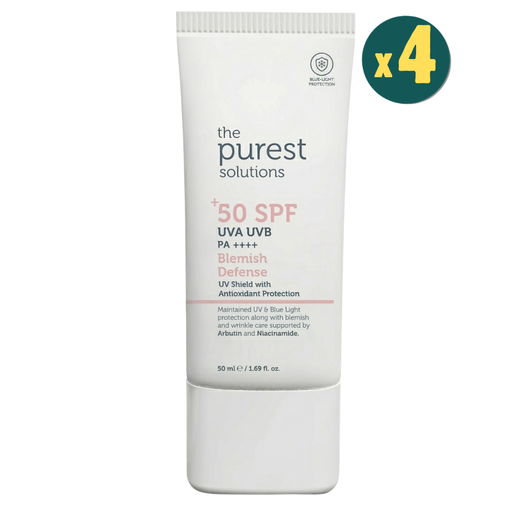 The Purest Solutions Blemish Defense Antioksidan Destekli Lekeli Ciltler İçin Güneş Kremi SPF50+ 50 ml 4 Adet Fiyatları - Modern Eczane