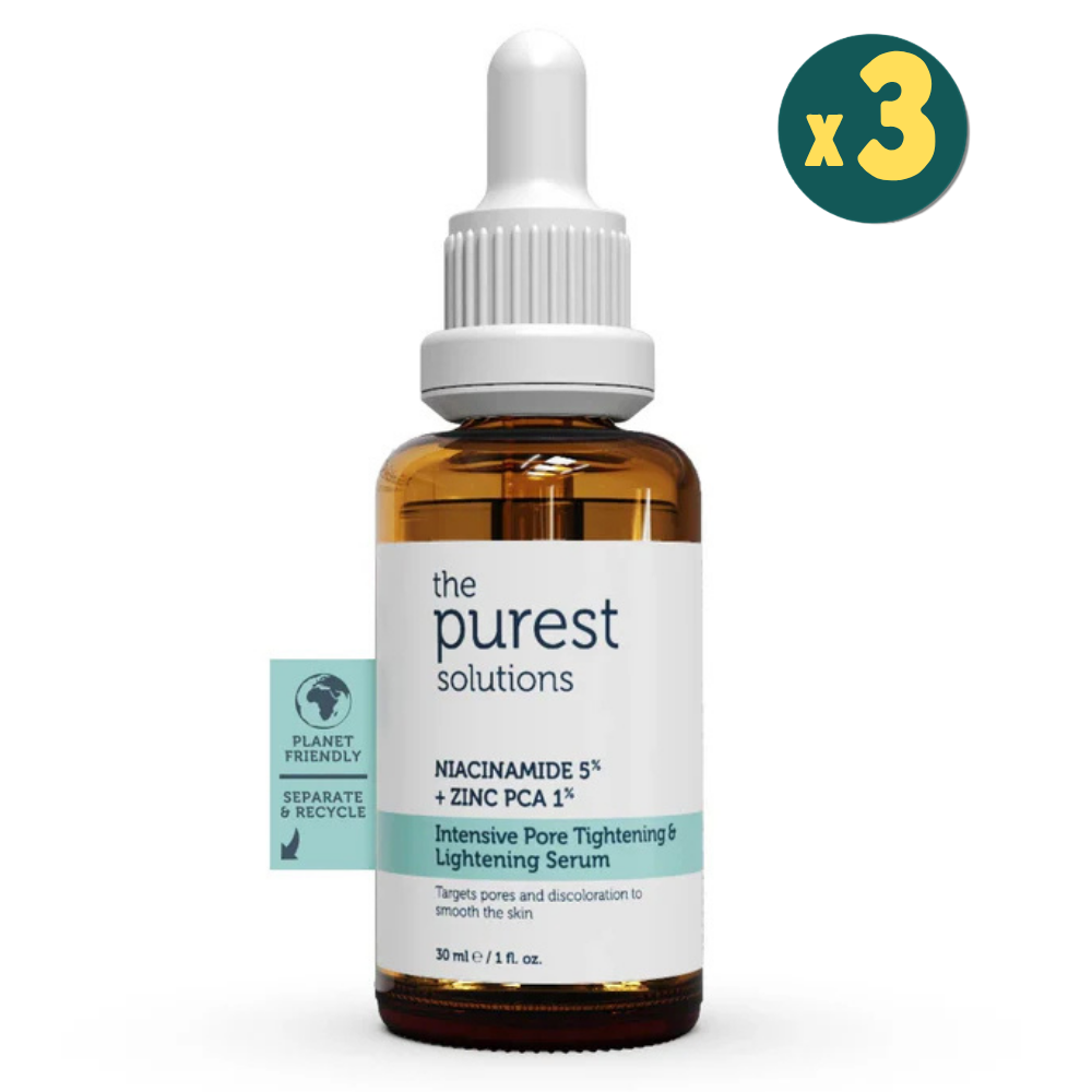 The Purest Solutions Gözenek Siyah Nokta ve Akne Giderici Bakım Serumu 30 ml (Niacinamide 5% + Zinc PCA 1%) 3 Adet Fiyatları - Modern Eczane
