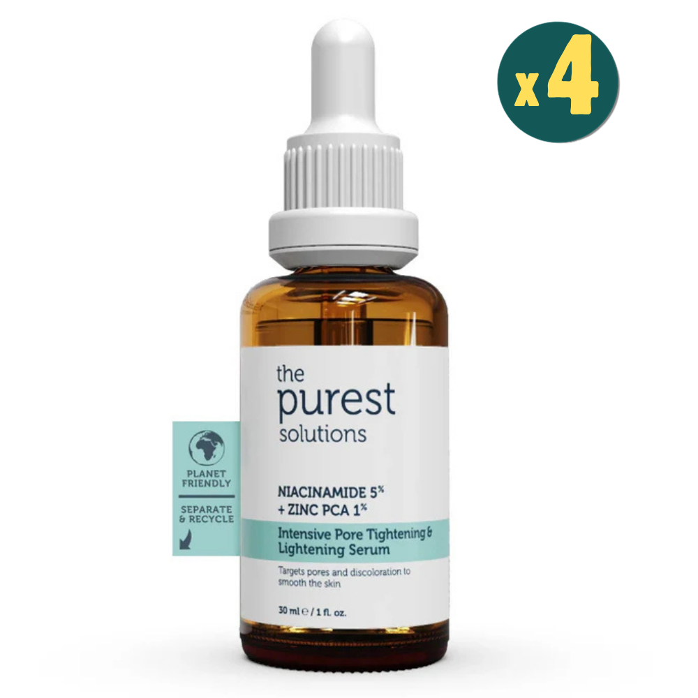 The Purest Solutions Gözenek Siyah Nokta ve Akne Giderici Bakım Serumu 30 ml (Niacinamide 5% + Zinc PCA 1%) 4 Adet Fiyatları - Modern Eczane
