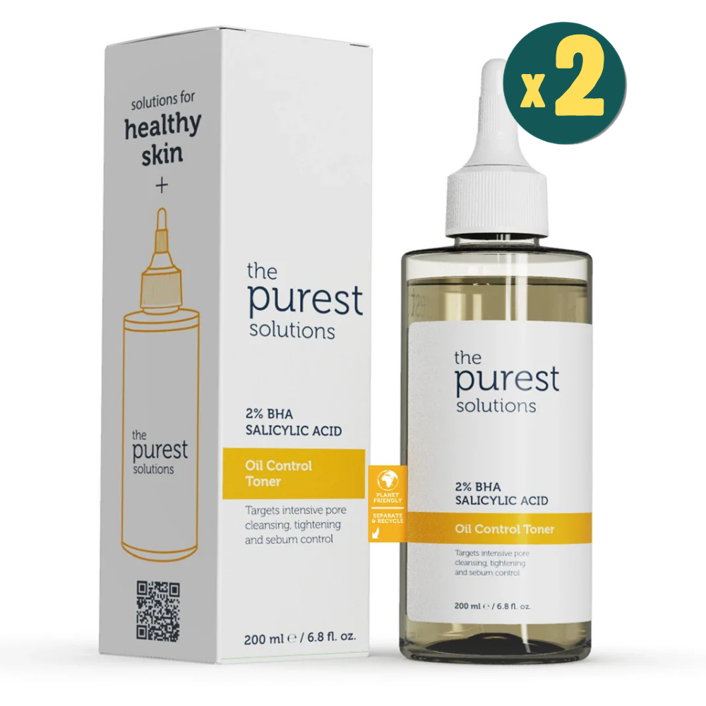 The Purest Solutions  Oil Control Toner 2% BHA Salicylic Acid 200 ml 2 Adet Fiyatları - Modern Eczane