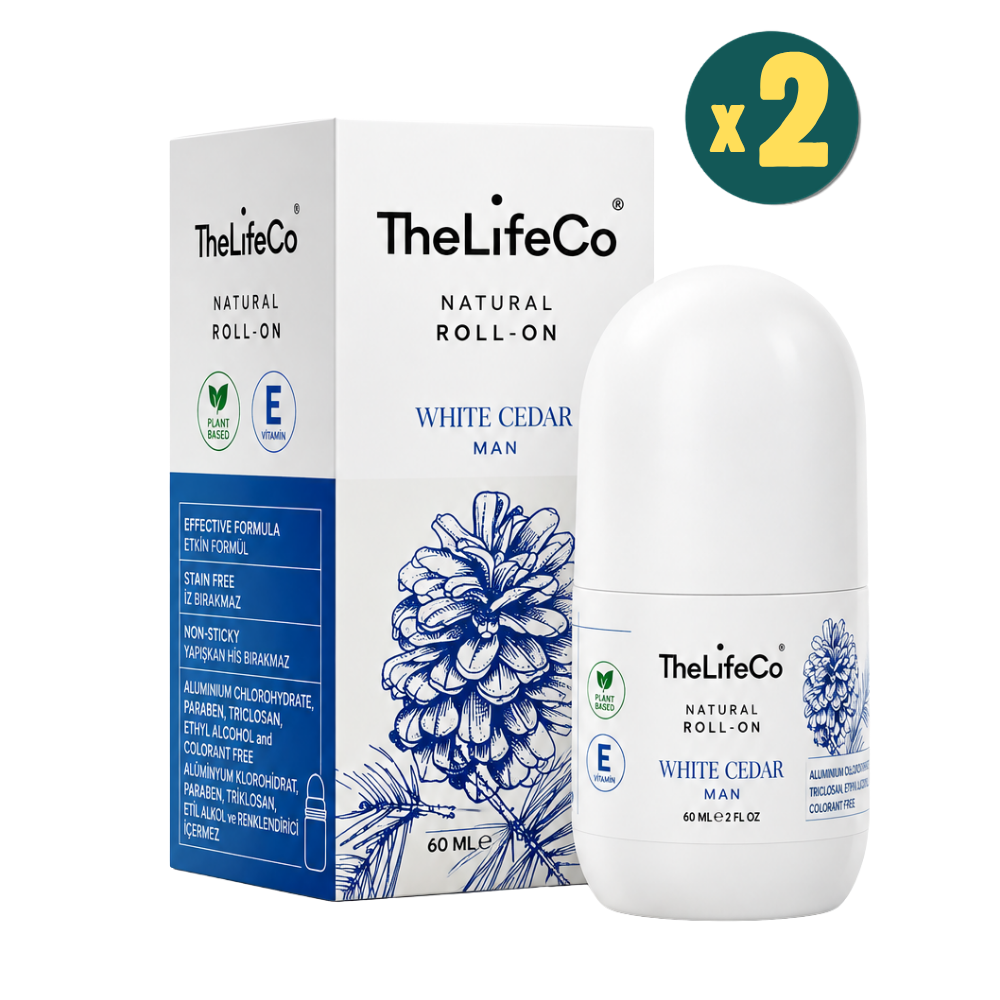 TheLifeCo White Cedar 60 ml Erkek Roll-On Deodorant 2 Adet Fiyatları - Modern Eczane