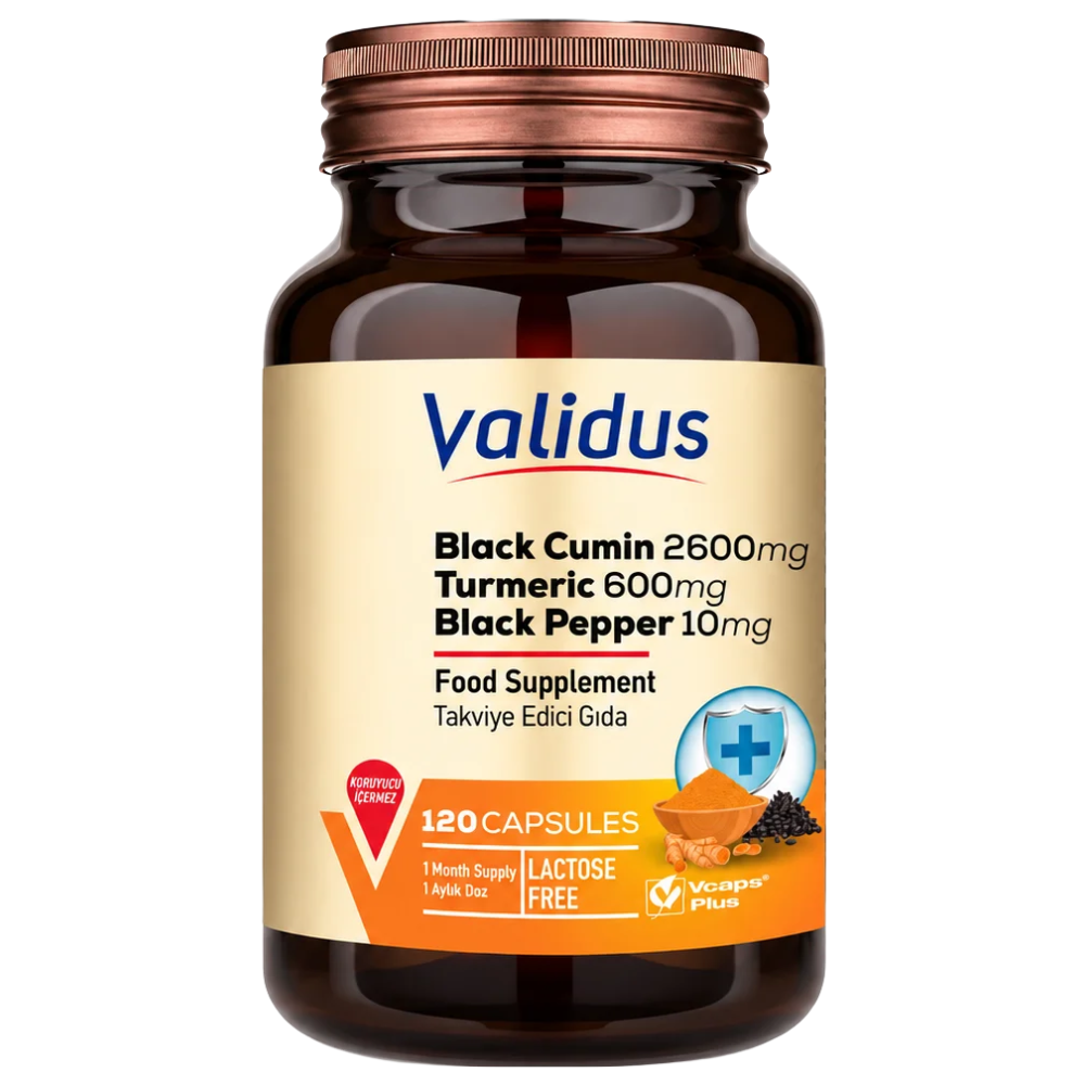 Validus Black Cumin 2600 mg 120 Kapsül Fiyatları - Modern Eczane