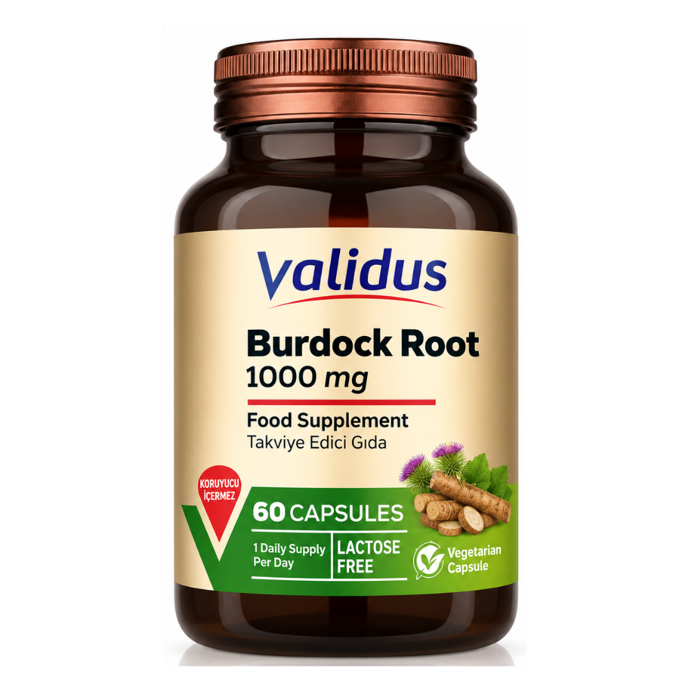 Validus Burdock Root 1000 mg 60 Kapsül Fiyatları - Modern Eczane
