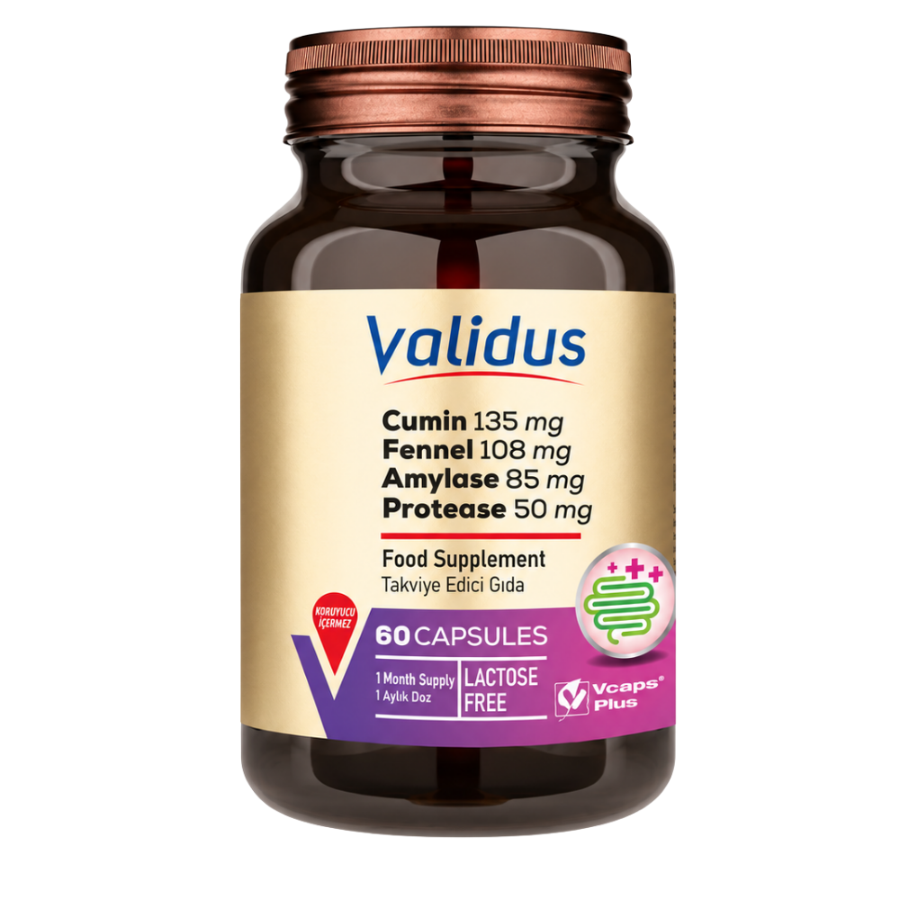 Validus Digestive Comfort Cumin 60 Kapsül Fiyatları - Modern Eczane