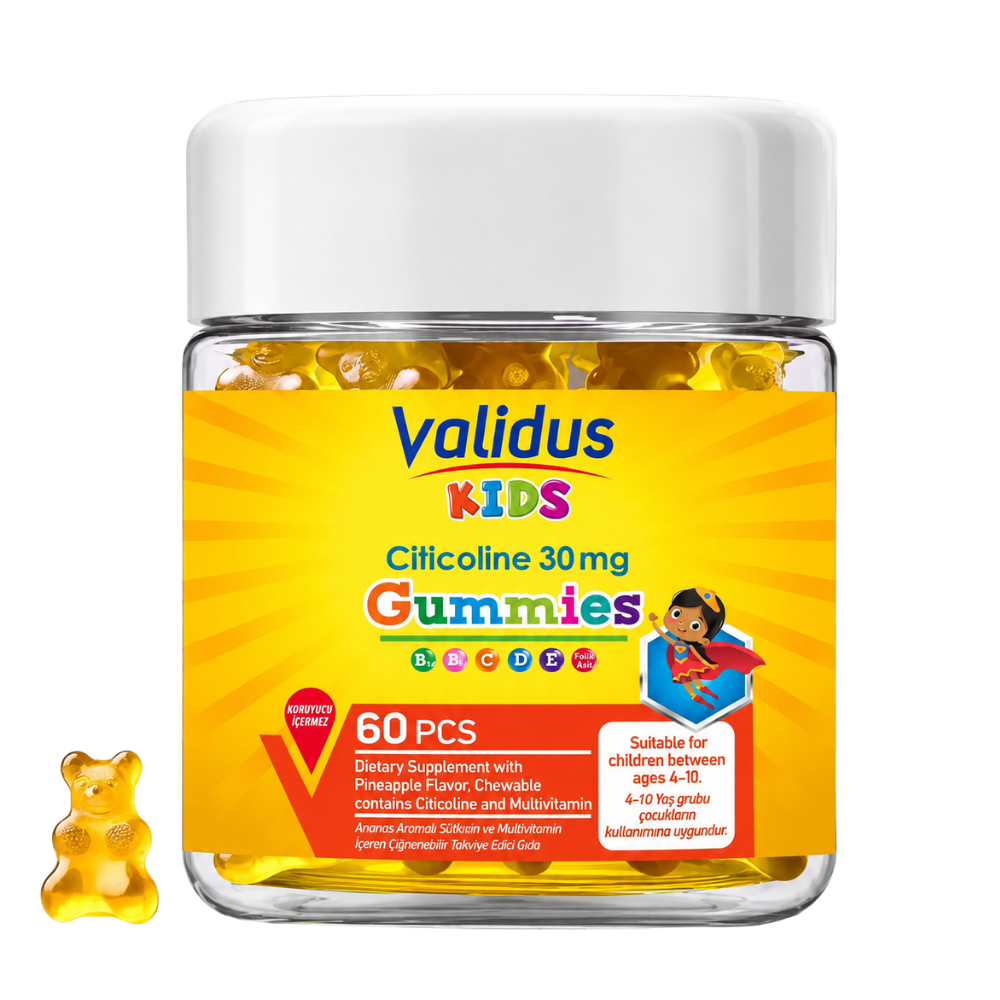 Validus Kids Citicoline 60 Gummies Fiyatları - Modern Eczane