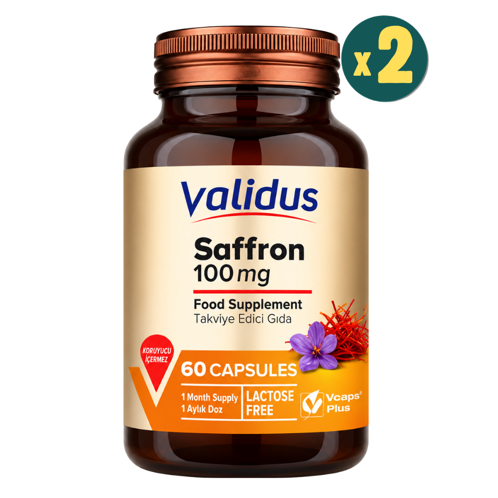 Validus Saffron 100 mg 60 Kapsül 2 Adet Fiyatları - Modern Eczane