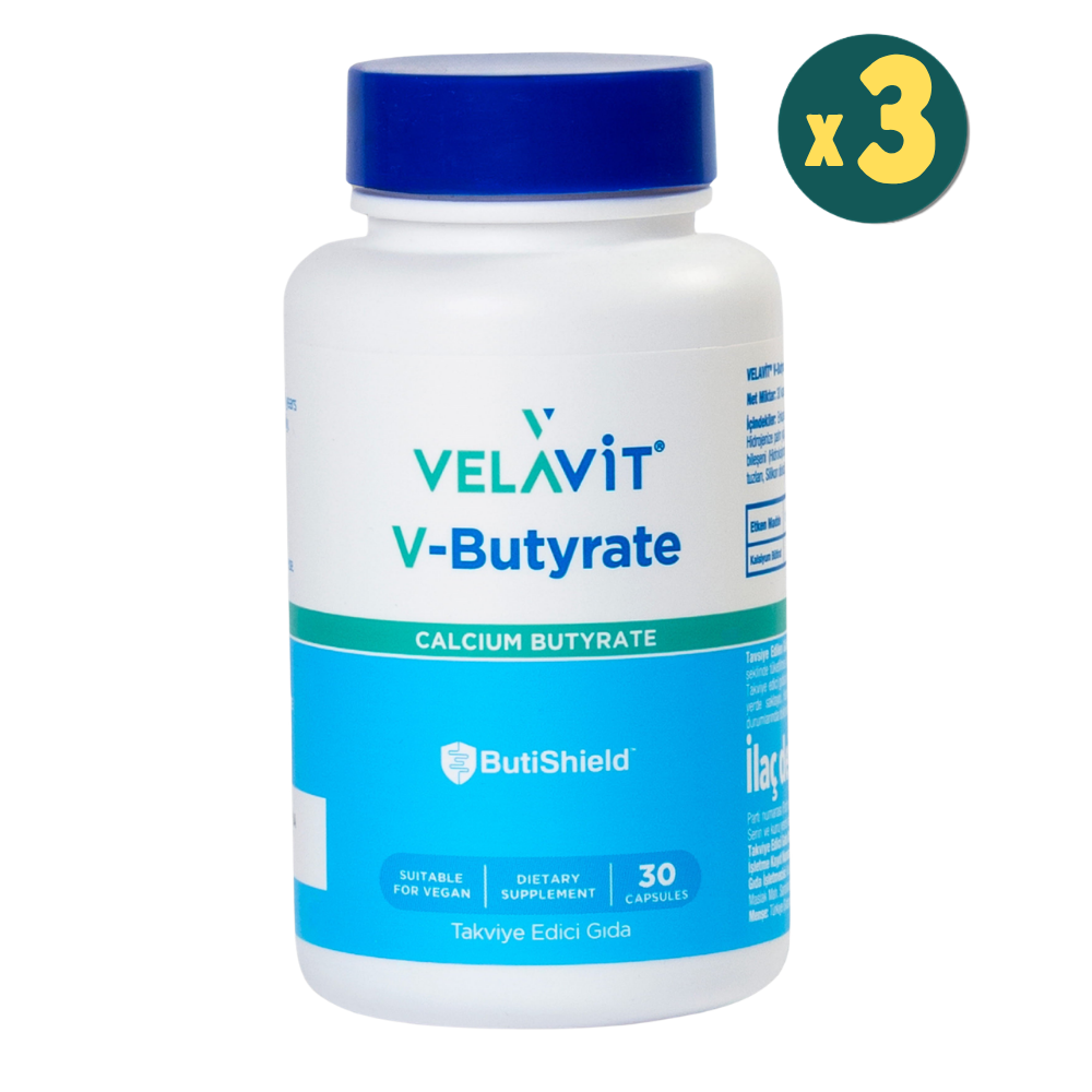Velavit V-Butyrate Calcium 30 Kapsül 3 Adet Fiyatları - Modern Eczane