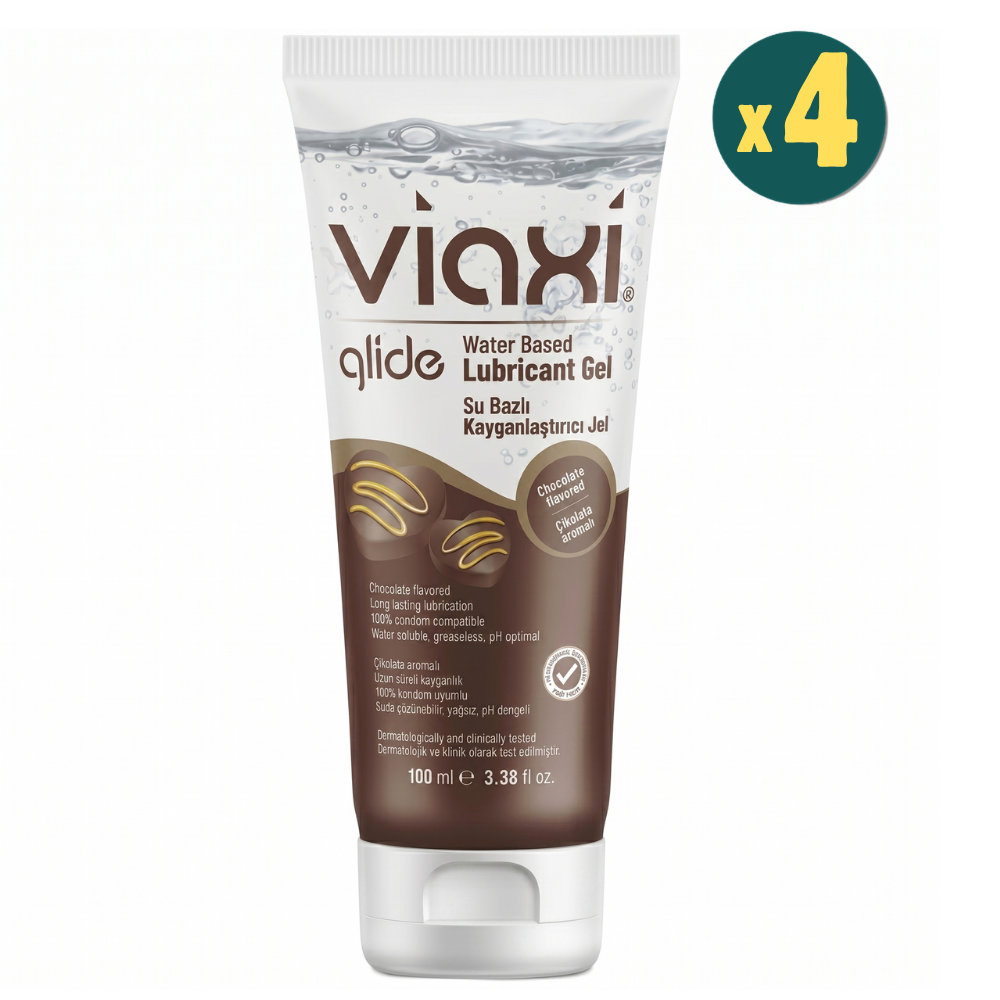Viaxi Glide Kayganlaştırıcı Jel Çikolotalı 100 ml 4 Adet Fiyatları - Modern Eczane