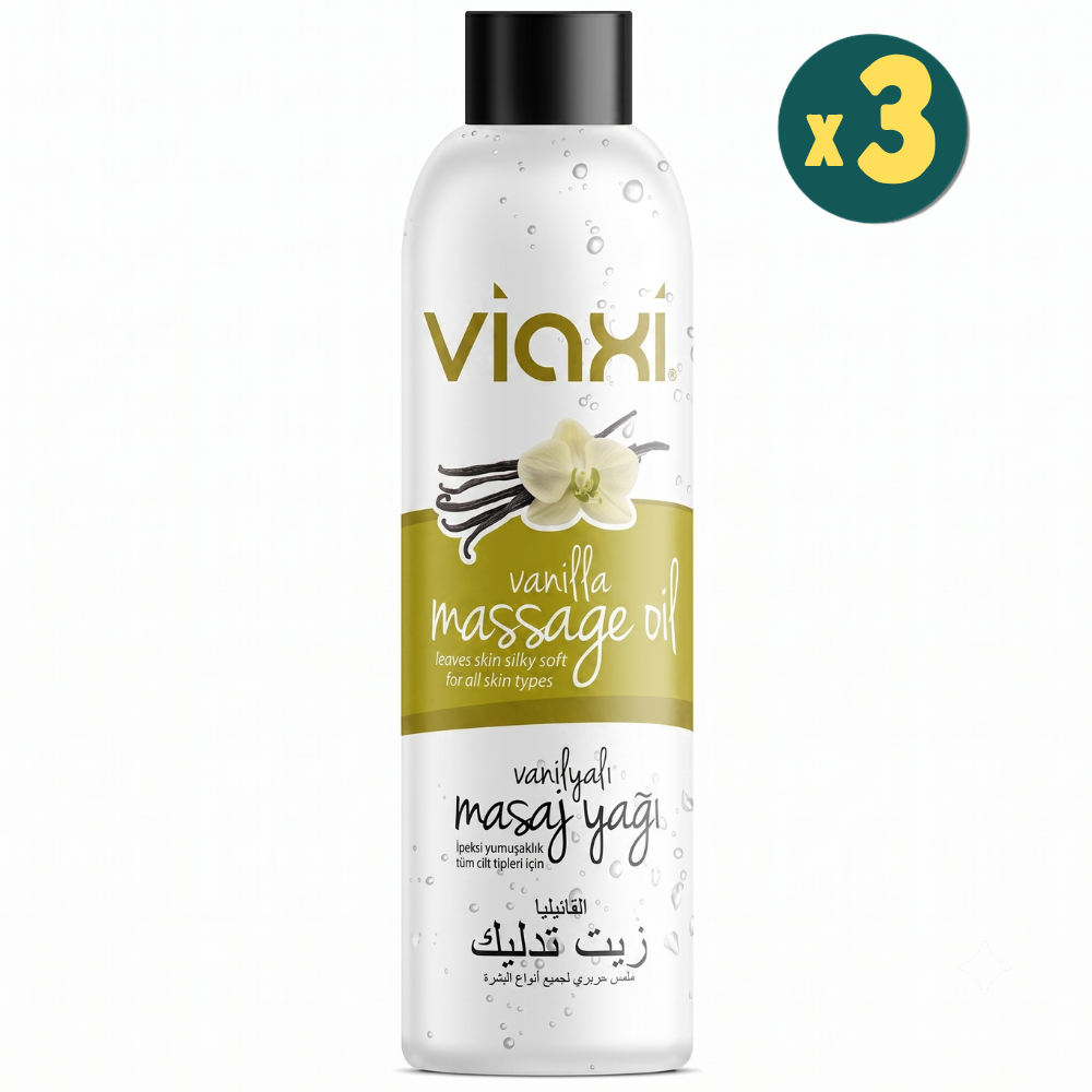 Viaxi Masaj Yağı Vanilyalı 177 ml 3 Adet Fiyatları - Modern Eczane