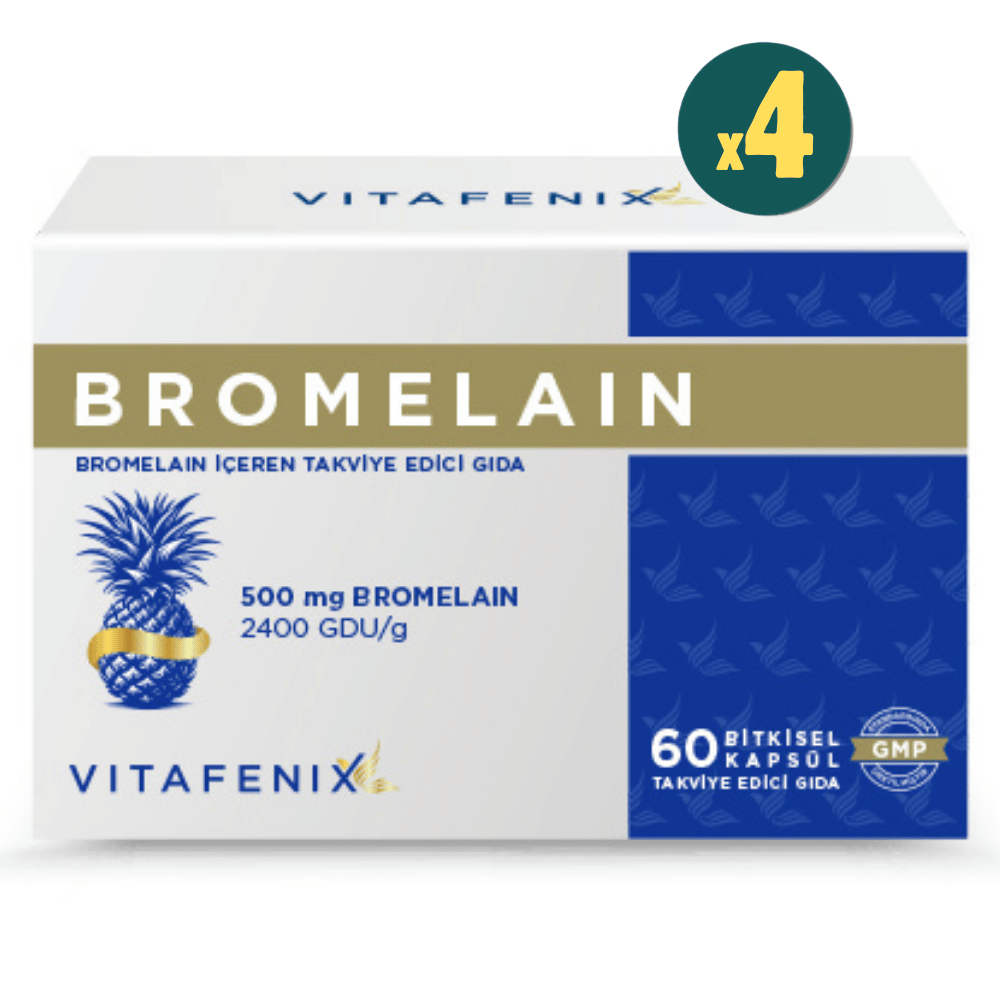Vitafenix Bromelain 60 Kapsül 4 Adet Fiyatları - Modern Eczane