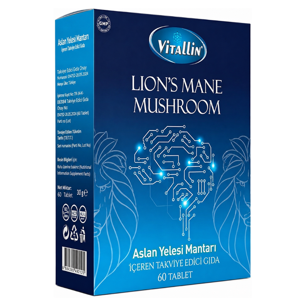 Vitallin Aslan Yelesi Mantarı İçeren 60 Tablet Fiyatları - Modern Eczane