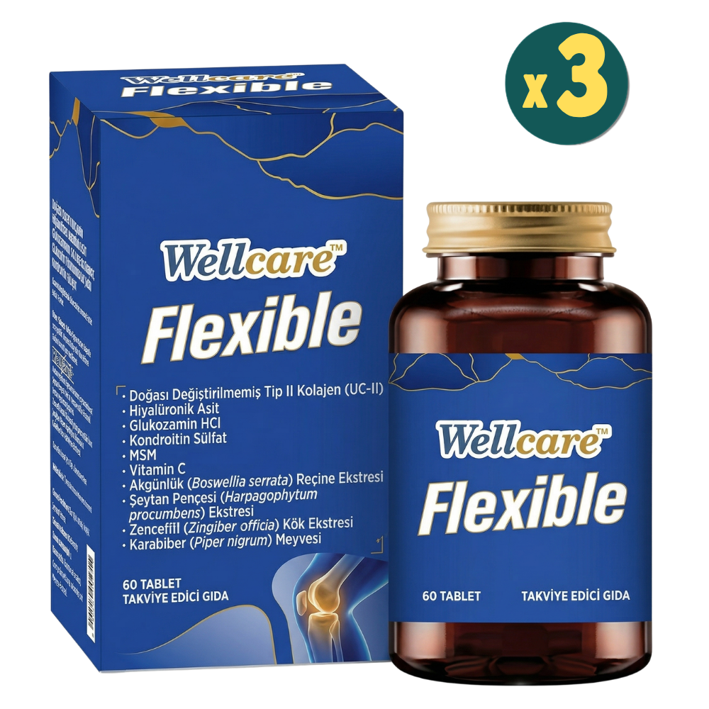 Wellcare Flexible 60 Tablet 3 Adet Fiyatları - Modern Eczane