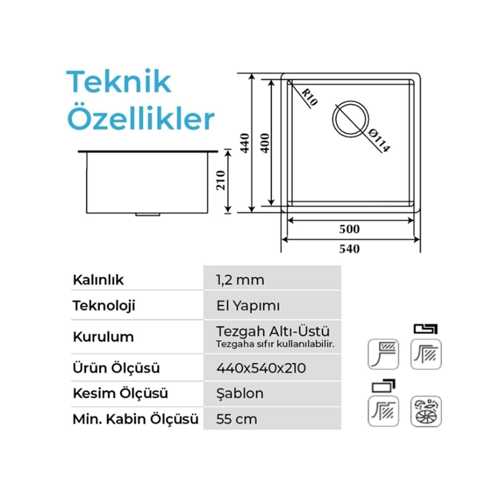 Crauf Stella 4454 Mat Gri Evye