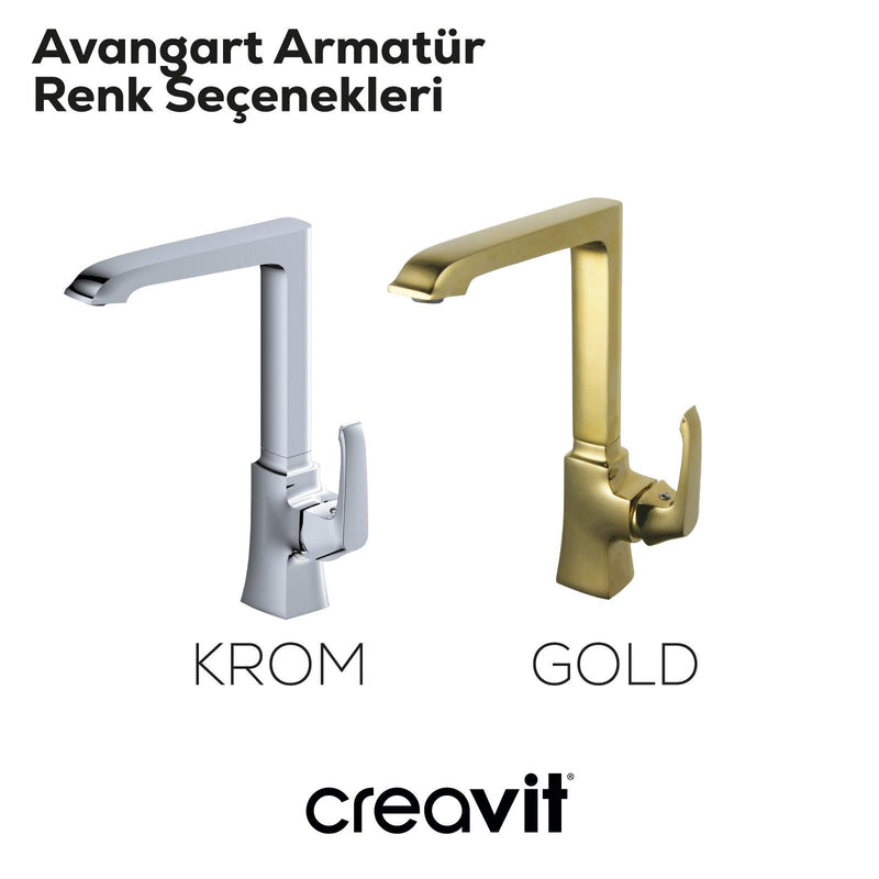 Creavit Avangart Mutfak Armatürü Krom