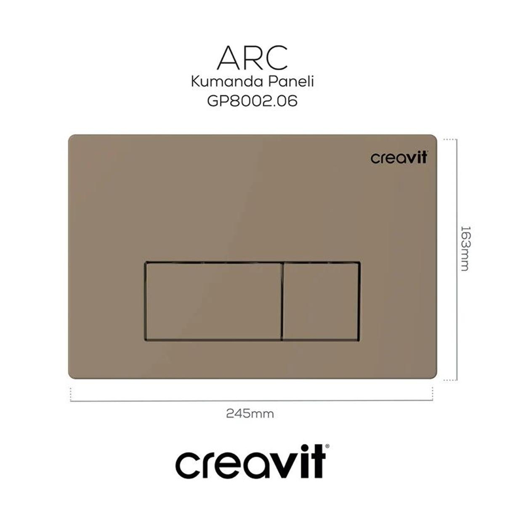 Creavit ARC Mat Cappucino Boyalı Kumanda Paneli