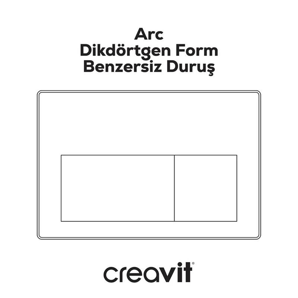 Creavit ARC Mat Krom Kaplama Kumanda Paneli