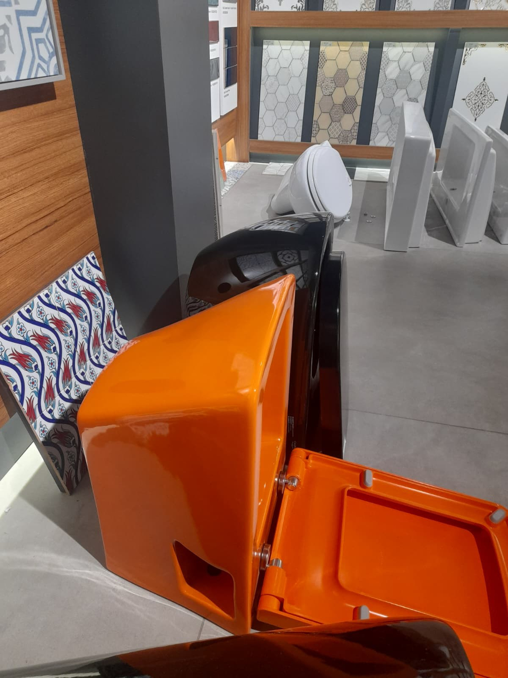 LUCCO 53 CM LOOP ASMA KLOZET+KAPAK TURUNCU(TEŞHİR)