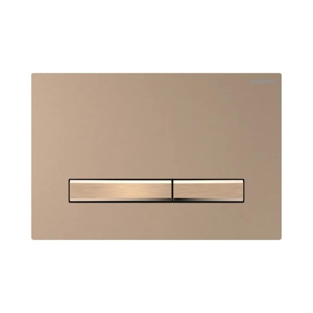 Geberit Kumanda Kapağı Sigma50 - Çift Basmalı - Bronz/Bronz