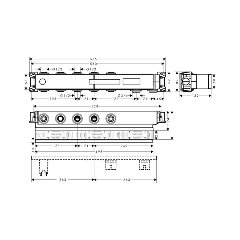 Hansgrohe RainSelect İç set 3 çıkış için