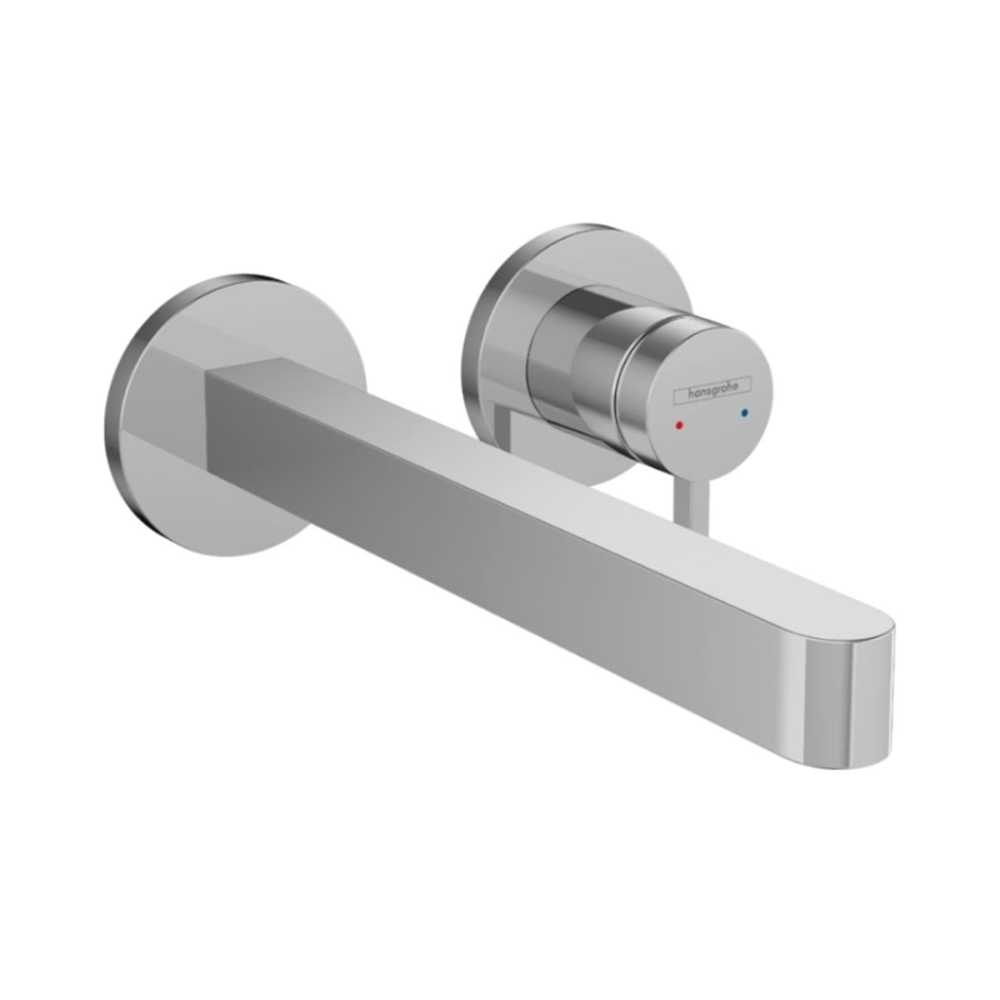 Hansgrohe Finoris Tek kollu Lavabo Bataryası Ankastre Duvara Monte 22,8 cm gaga ile Krom
