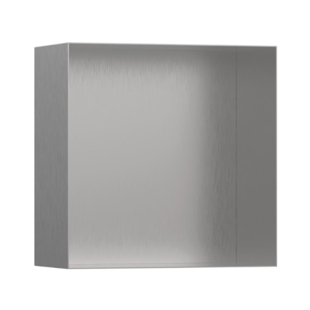 Hansgrohe XtraStoris Minimalistic Duvar nişi açık çerçeveli 300/300/140 Mat Paslanmaz Çelik