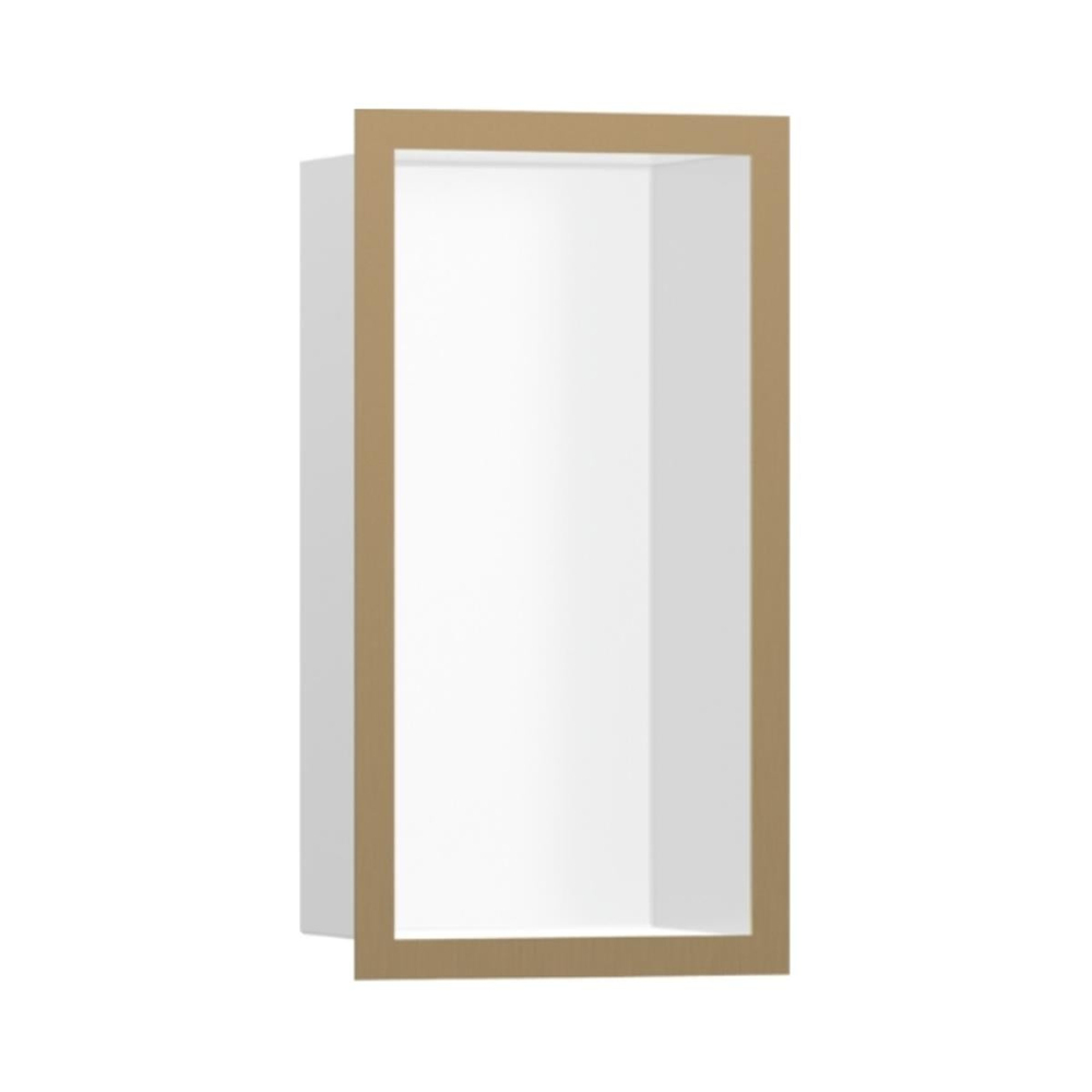 Hansgrohe XtraStoris Individual Duvar nişi Satin Beyaz tasarım çerçeveli 300/150/100 Mat Bronz