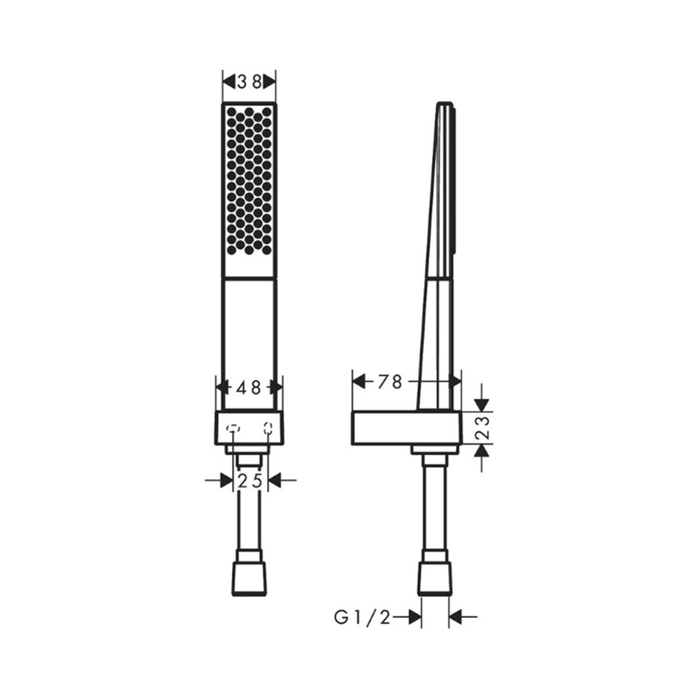 Hansgrohe Rainfinity Porter Set 100 1 jet 160cm duş hortumu ile Satin Beyaz