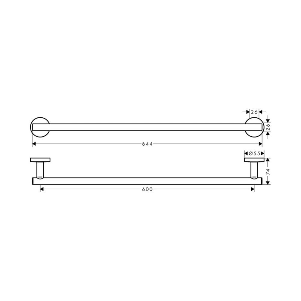 Hansgrohe Logis Universal Havluluk Krom