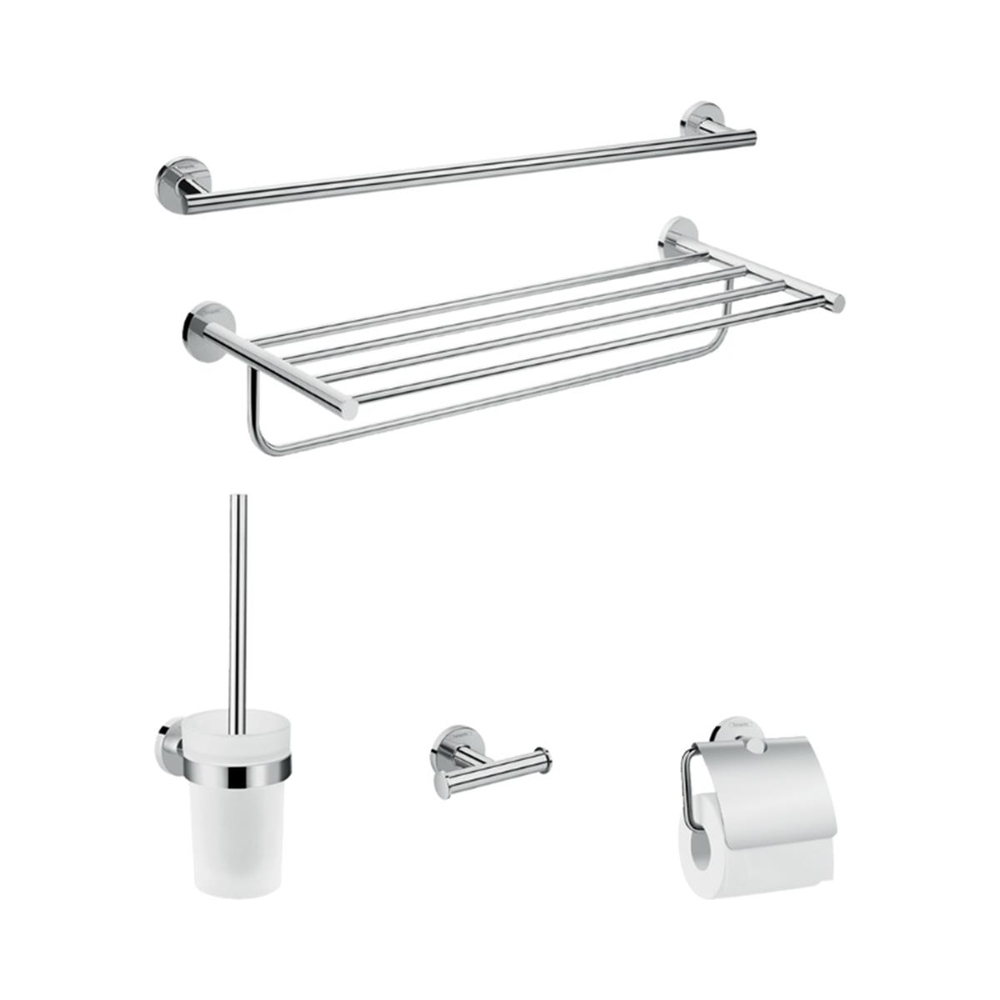 Hansgrohe Logis Universal Banyo Aksesuar Seti 5 Parça Krom